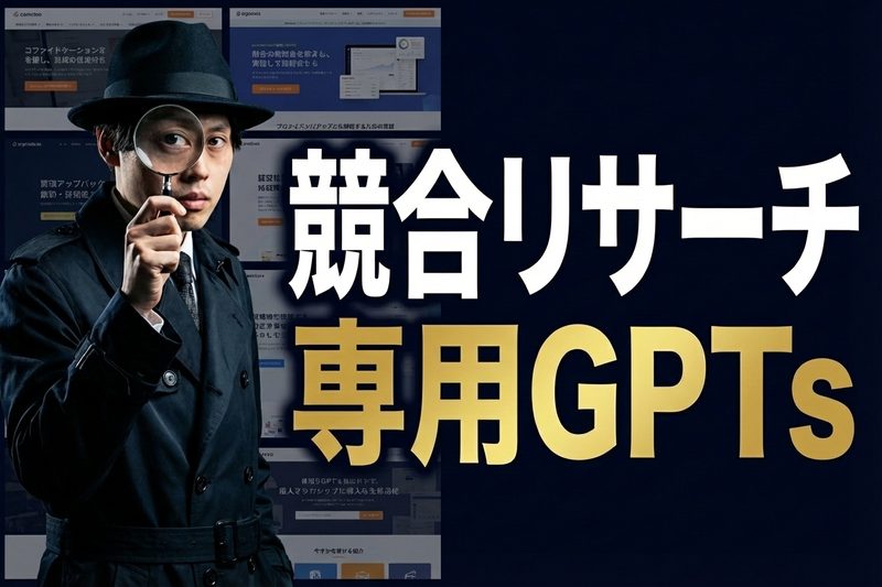 競合リサーチ専用GPTs
