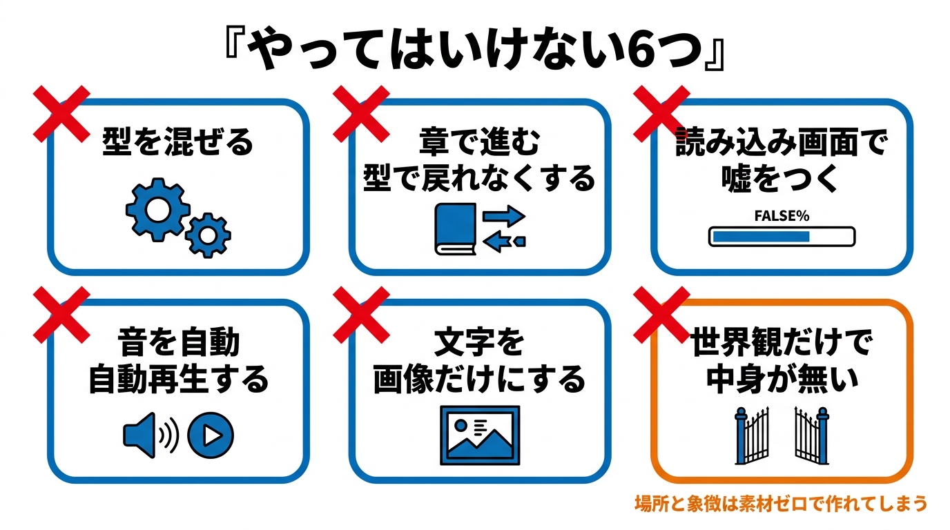 3Dサイト設計でやってはいけない6つの禁止事項