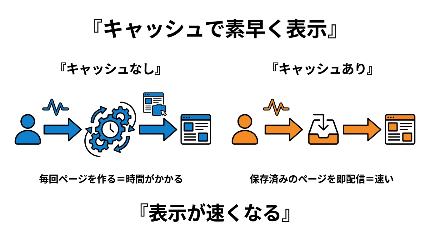 LiteSpeed Cacheは保存済みのページを即配信して表示を速くする